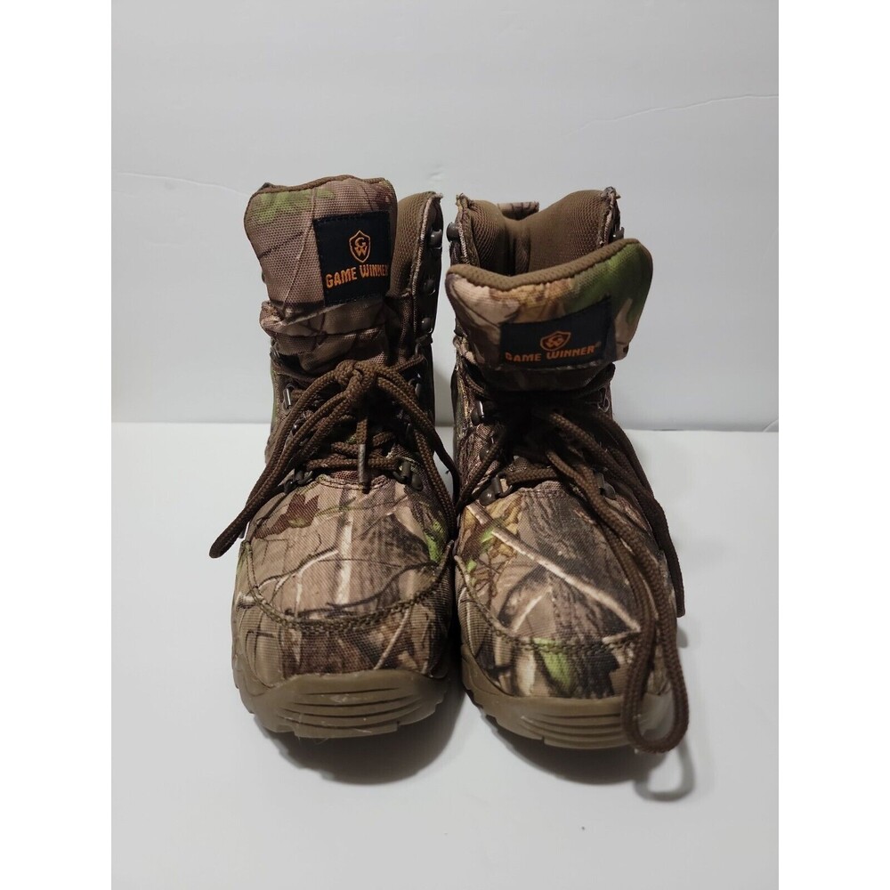 Game Winner Camo Waterproof Boots Men Sz 8.5D